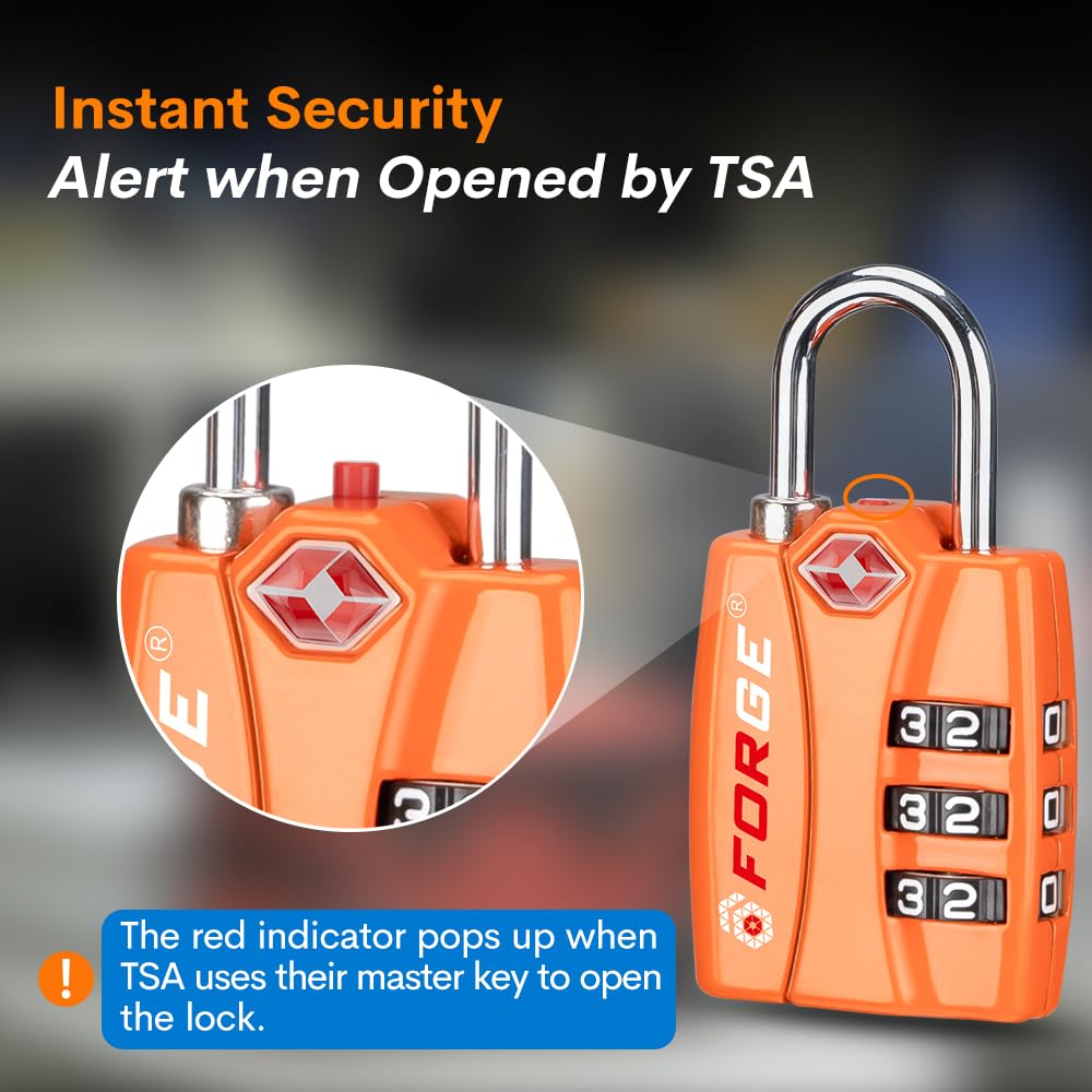 Foto 4 pulgar | Indicador De Alerta Abierto Lock Forge Con Combinación De Equipaje De La Tsa, Paquete De 2 Unidades - Venta Internaci