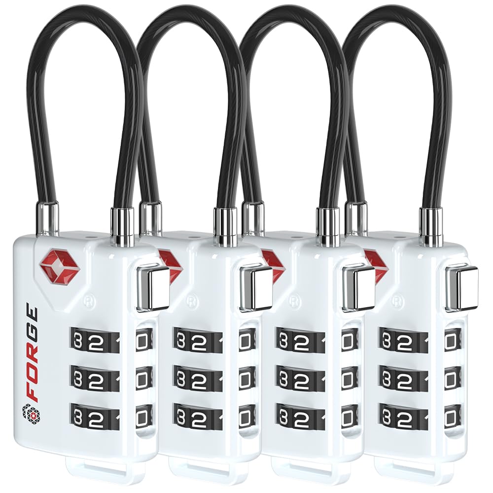 Los Candados De Equipaje Con Cable Aprobados Por La Tsa Forman Una Combinación Reconfigurable - Venta Internacional.