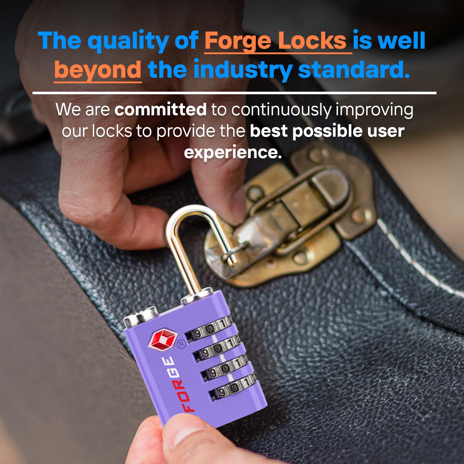 Foto 7 pulgar | Luggage Lock Forge De Doble Apertura Aprobado Por La Tsa (morado, Paquete De 2) - Venta Internacional.