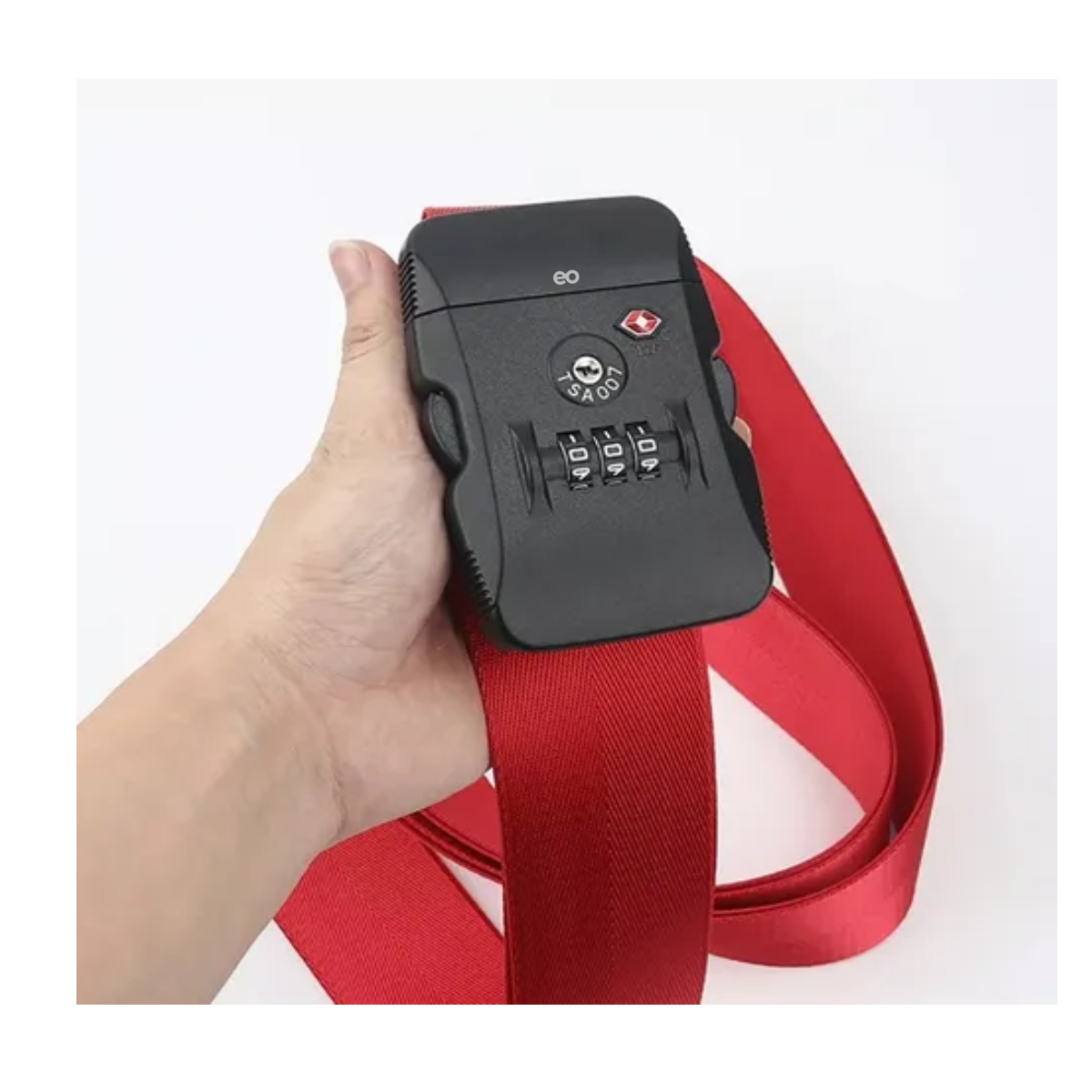 Foto 4 pulgar | Cinturón Ajustable Para Equipaje Viaje Tsa correas Cruzadas Eo Safe Imports Esi-20037 Rojo