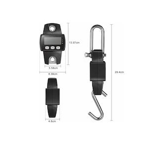 Foto 3 | Báscula Industrial Eo Safe Imports Esi-8123 LCD Digital Portátil para Colgar Negro