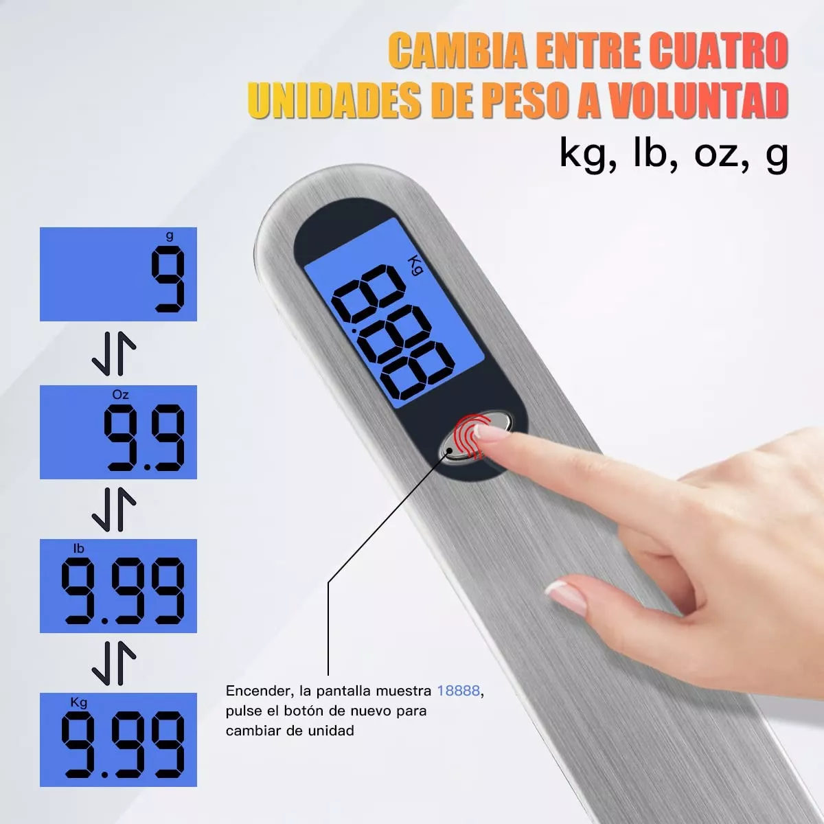 Foto 3 | Bascula Digital Led Portátil para Maletas Eo Safe Imports Gris