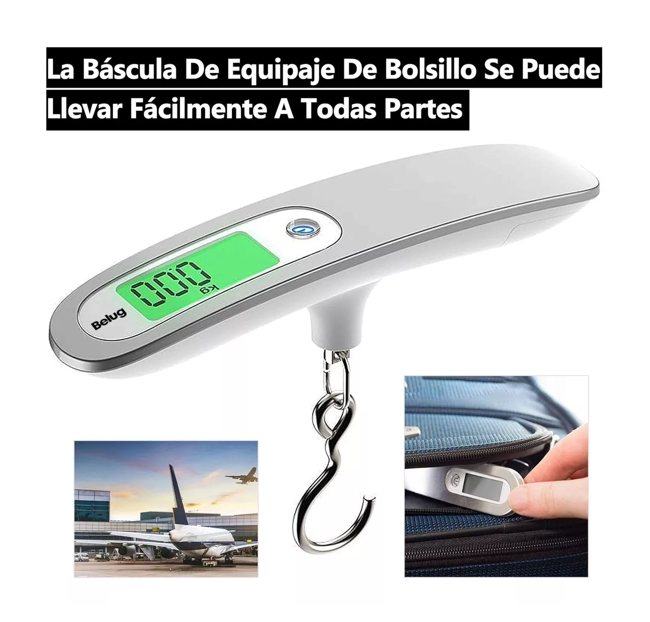 Foto 4 | Báscula Digital Portátil para Equipaje 50 kg