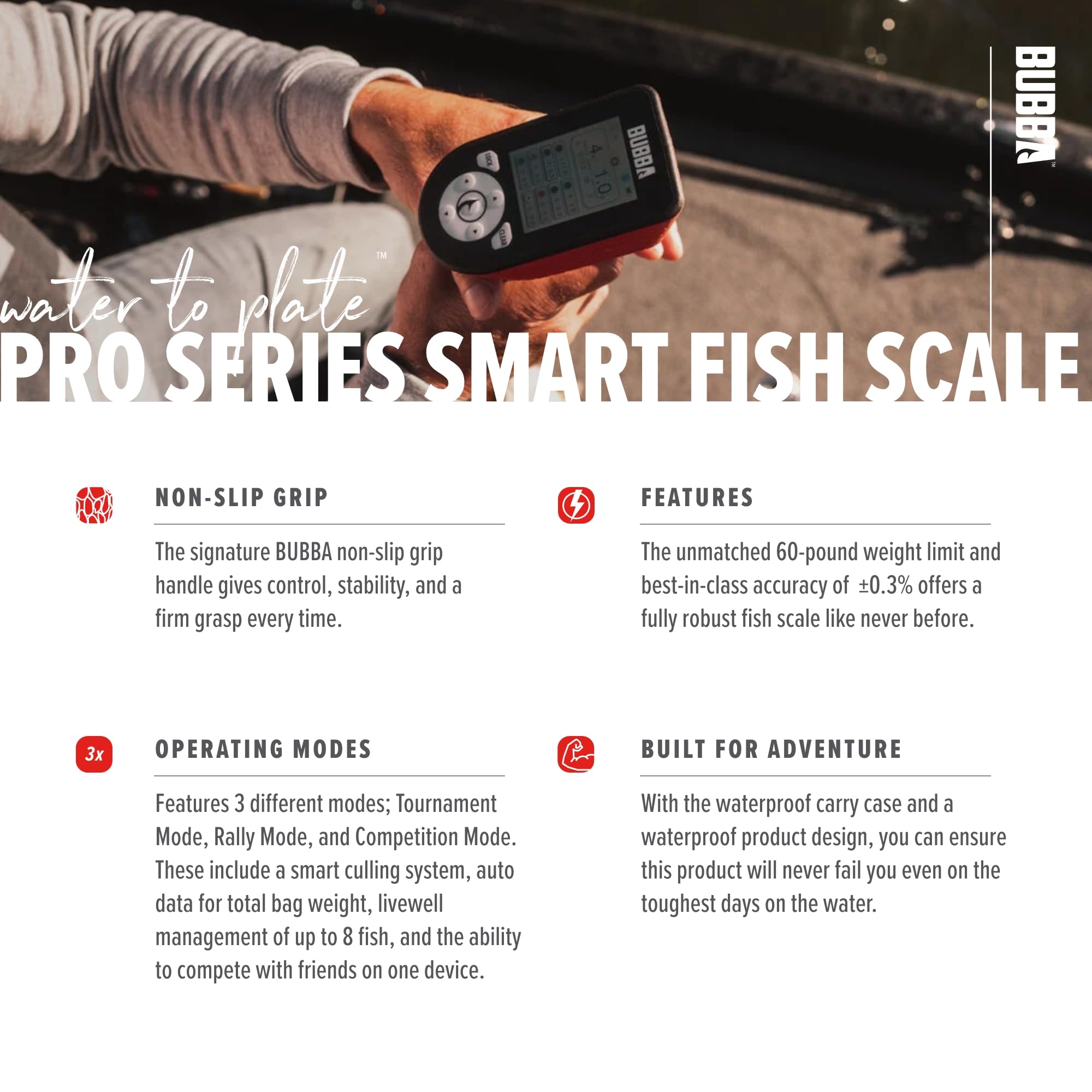 Foto 5 pulgar | Báscula Para Peces Bubba Pro Series Smart Con Bluetooth De Límite De 27 Kg - Venta Internacional.