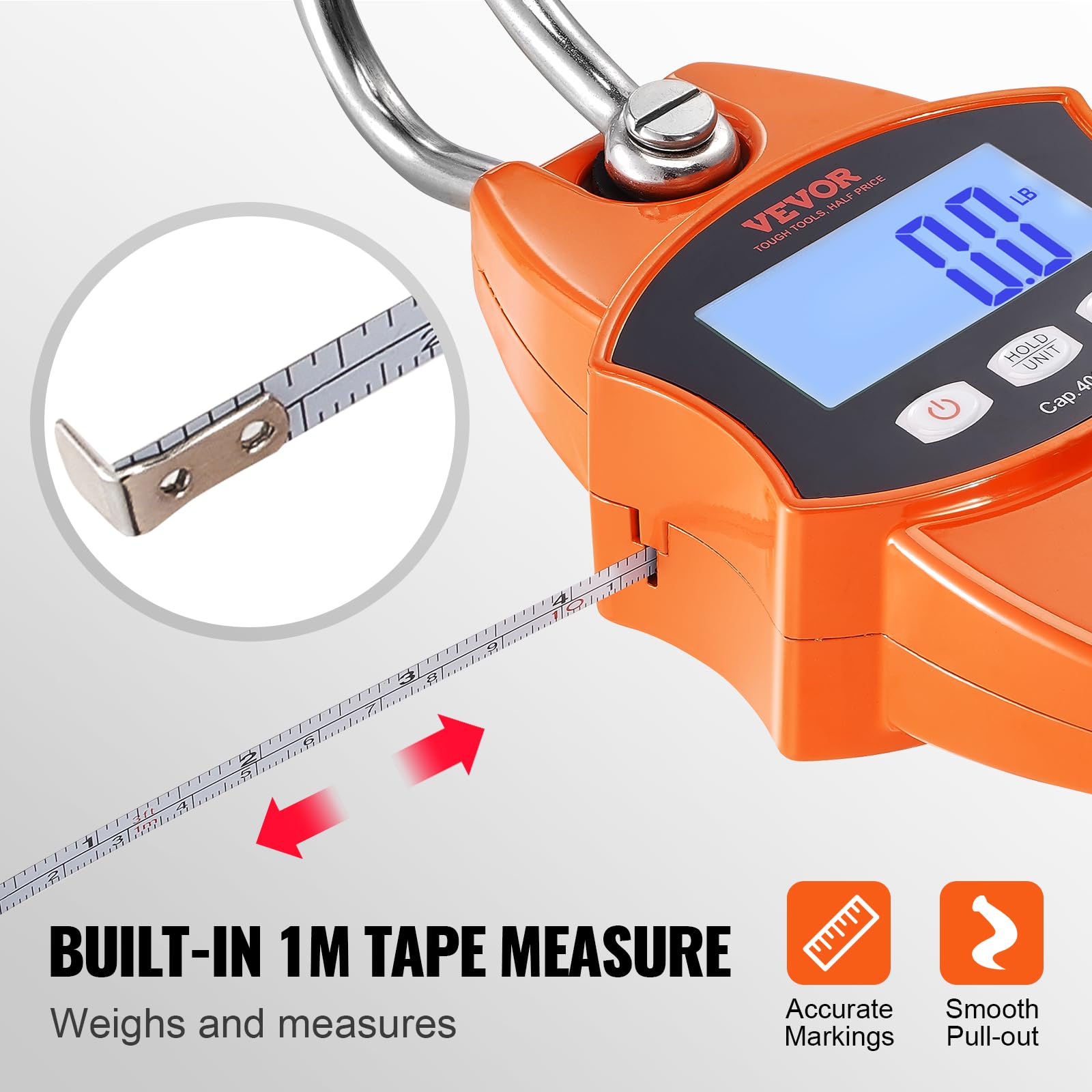 Foto 5 | Báscula Digital Vevor 400 kg-Venta Internacional