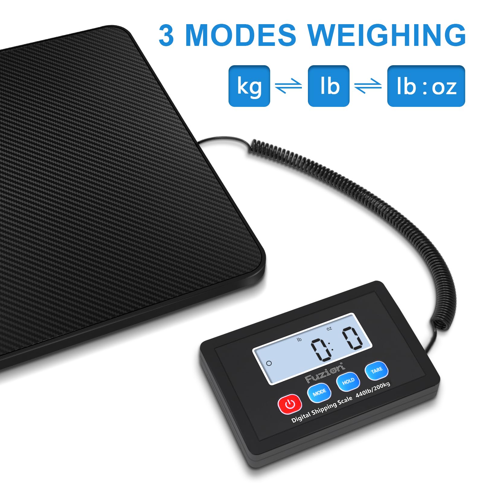 Foto 4 | Báscula De Envío Fuzion De 200 Kg/440 Libras X 10 G De Alta Precisión - Venta Internacional.