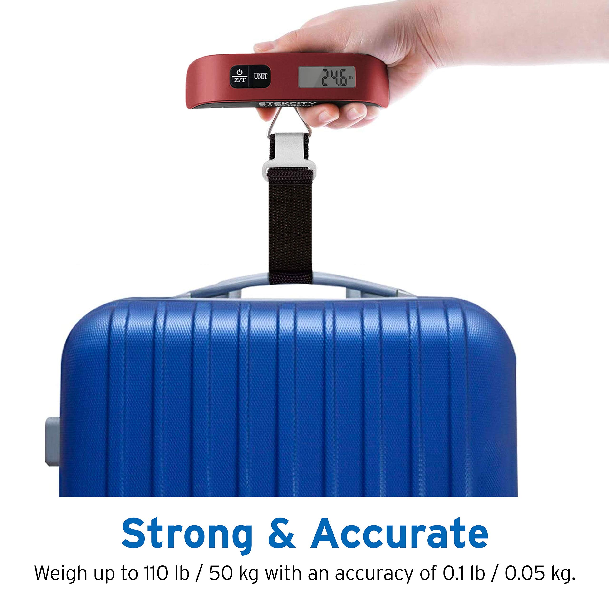 Foto 4 | Báscula De Equipaje Digital Etekcity, Peso 50 Kg/110 Libras Con Sensor De Temperatura - Venta Internacional.