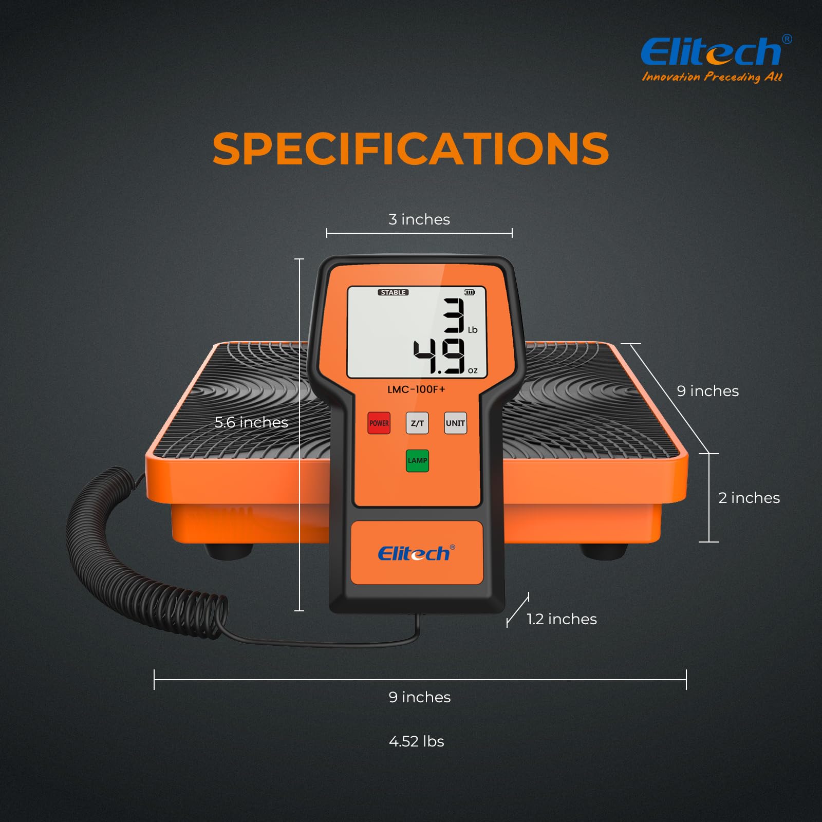 Foto 6 pulgar | Báscula De Carga De Refrigerante Elitech Lmc-100f+ 50 Kg - Venta Internacional.