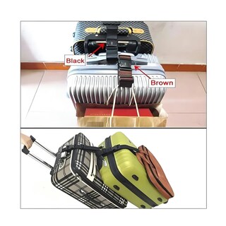 Foto 2 | Paquete De 4 Correas De Equipaje , Bolsa Elástica Ajustable Eo Safe Imports Esi-19726 Negro
