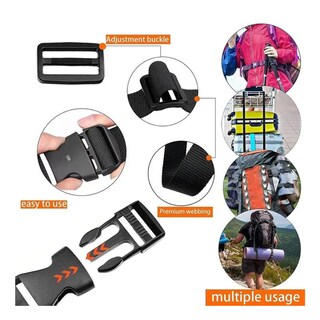 Foto 3 | Paquete De 2 Correas De Equipaje , Bolsa Elástica Ajustable Eo Safe Imports Esi-19728 Negro