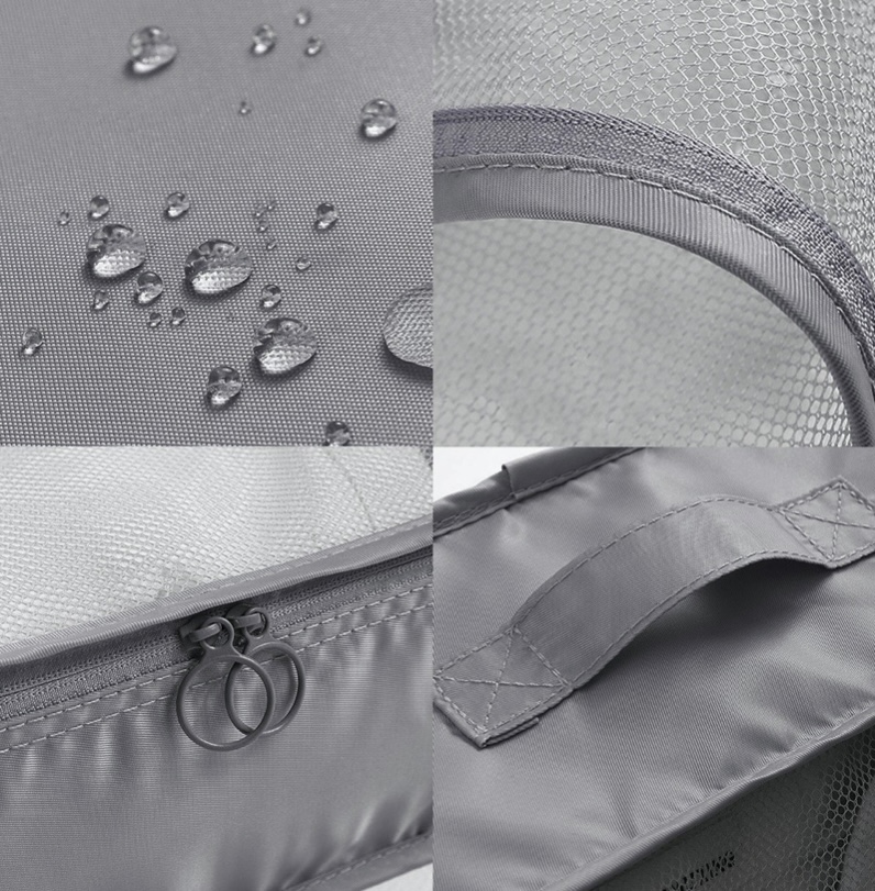 Foto 7 pulgar | Bolsas Organizadoras de Maletas FUNBU para Viaje Impermeable Gris 8 Piezas