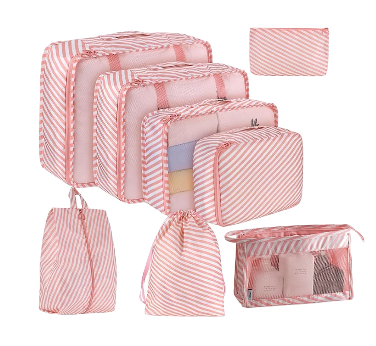 Bolsas Organizadoras de Viaje Belug color Rosa 8 Piezas $549