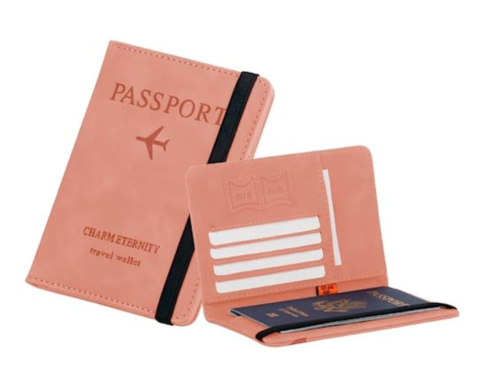 Porta Pasaporte Bluelander color Rosa $209