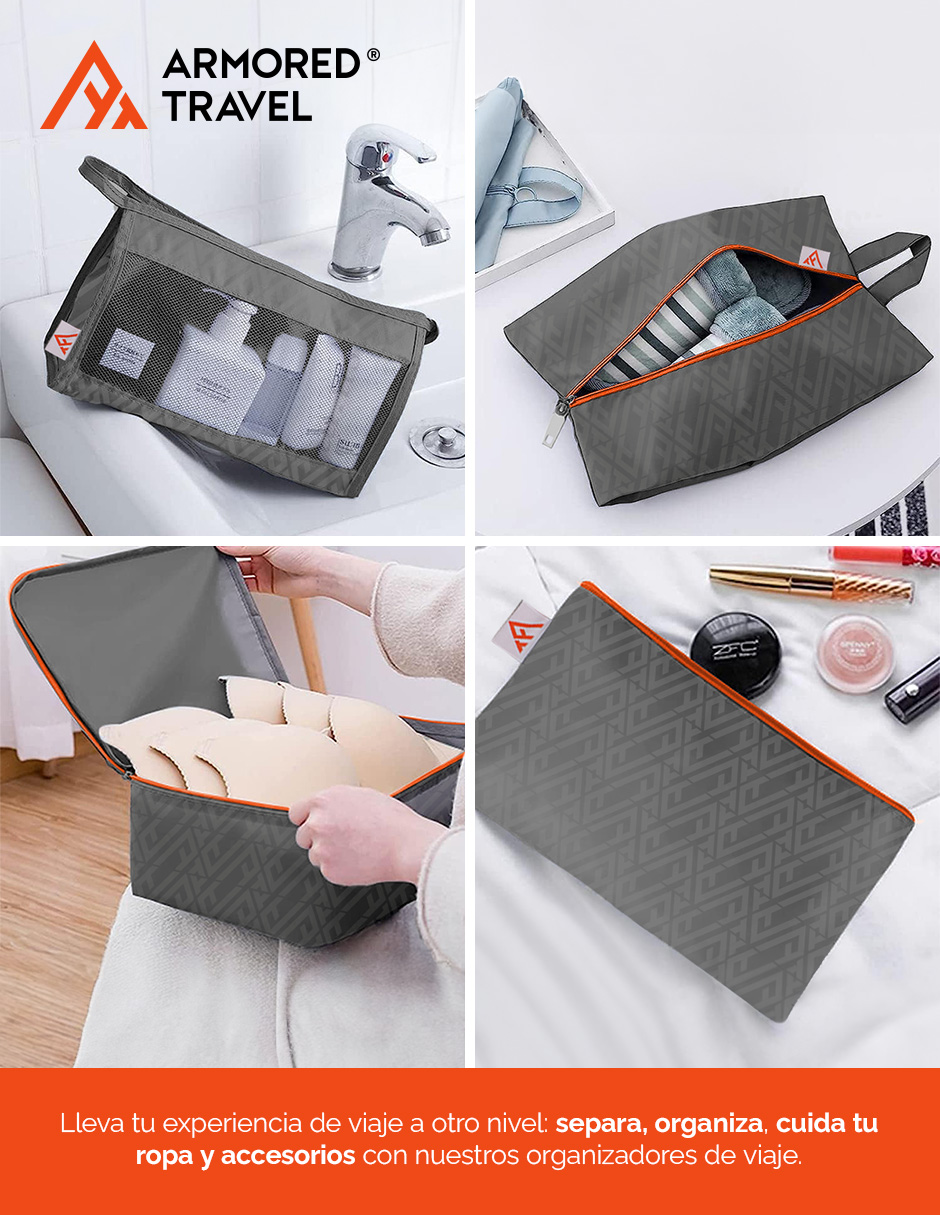 Foto 5 pulgar | Bolsas Organizadoras de Viaje Artego Grises 10 Piezas