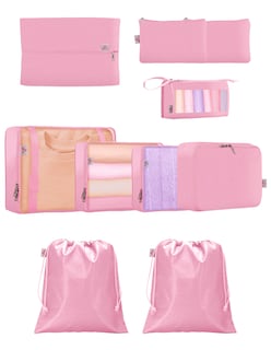Foto 1 | Bolsas Organizadoras de Viaje Artego Rosas 10 Piezas