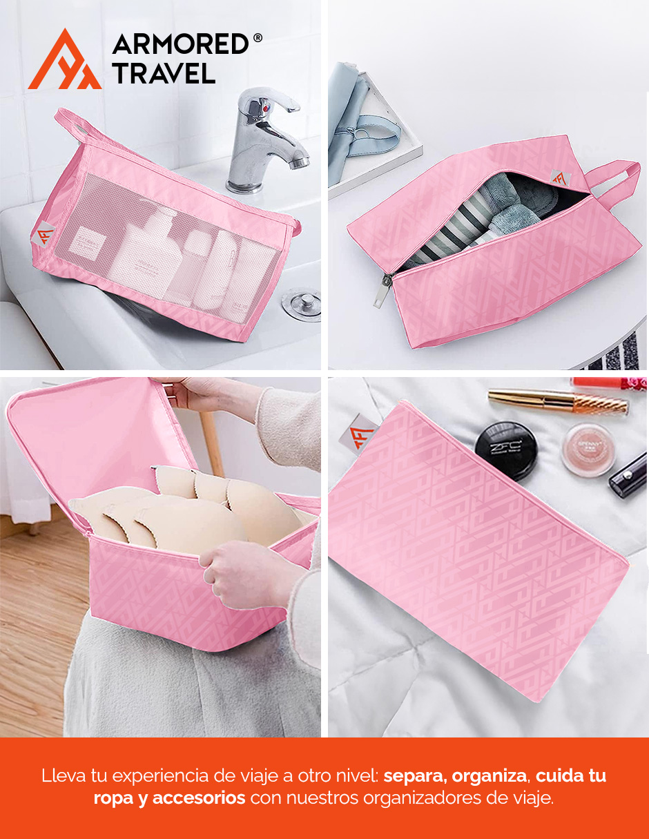 Foto 5 pulgar | Bolsas Organizadoras de Viaje Artego Rosas 10 Piezas