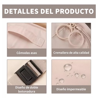 Foto 2 | Bolsas Organizadoras Impermeable Eo Safe Imports 8 Piezas Beige