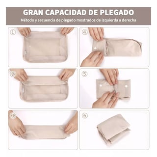 Foto 4 | Bolsas Organizadoras Impermeable Eo Safe Imports 8 Piezas Beige