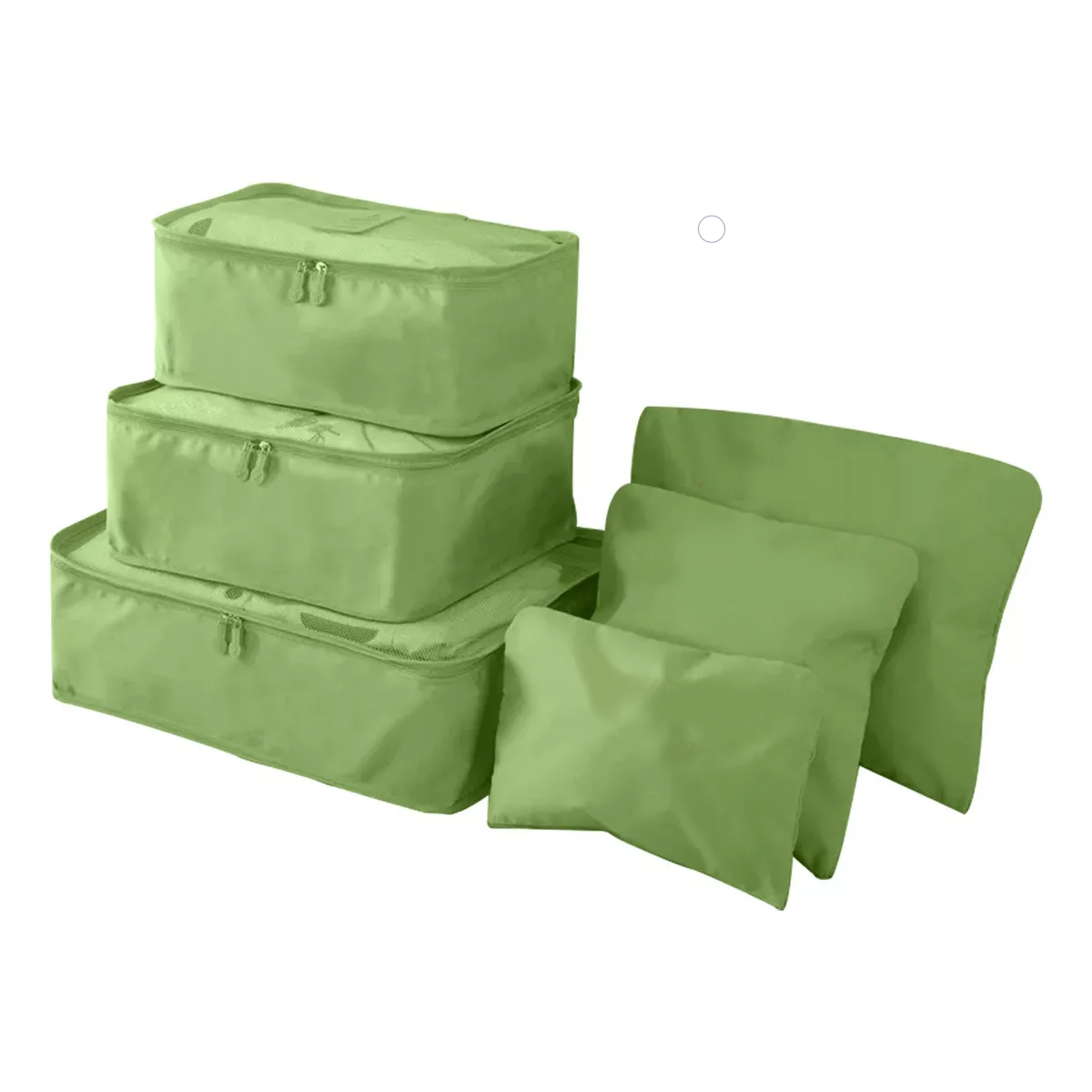 Bolsas Viaje Organizadores 6pzs Impermeables Eo Safe Imports Esi-18461 Verde