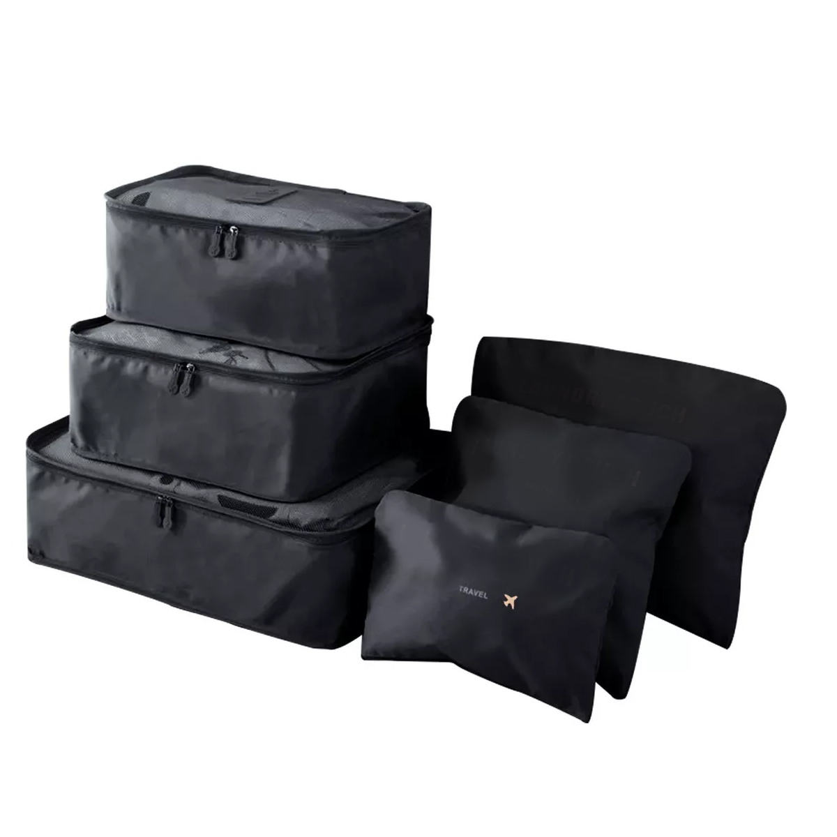 Foto 2 pulgar | Bolsas Viaje Organizadores 6pzs Impermeables Eo Safe Imports Esi-18458 Negro