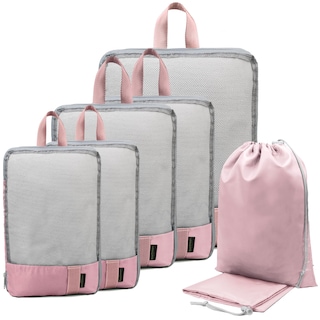 Foto 1 | Juego de 7 Bolsas de Embalaje de Compresión Beegreen Rosa - Venta Internacional