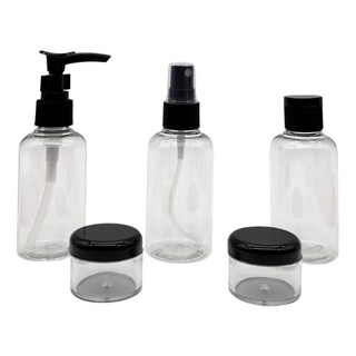 Foto 3 | Set de Botellas Viaje 6 Piezas con Funda Transparente - Venta Internacional