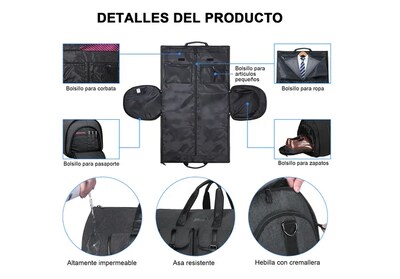 Foto 4 | Portatrajes Xtellar Plegable Gris