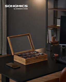 Foto 6 | Caja de Relojes Songmics 10 Compartimentos