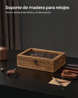 Foto 7 | Caja de Relojes Songmics 10 Compartimentos
