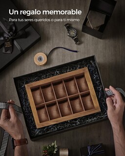 Foto 8 | Caja de Relojes Songmics 10 Compartimentos