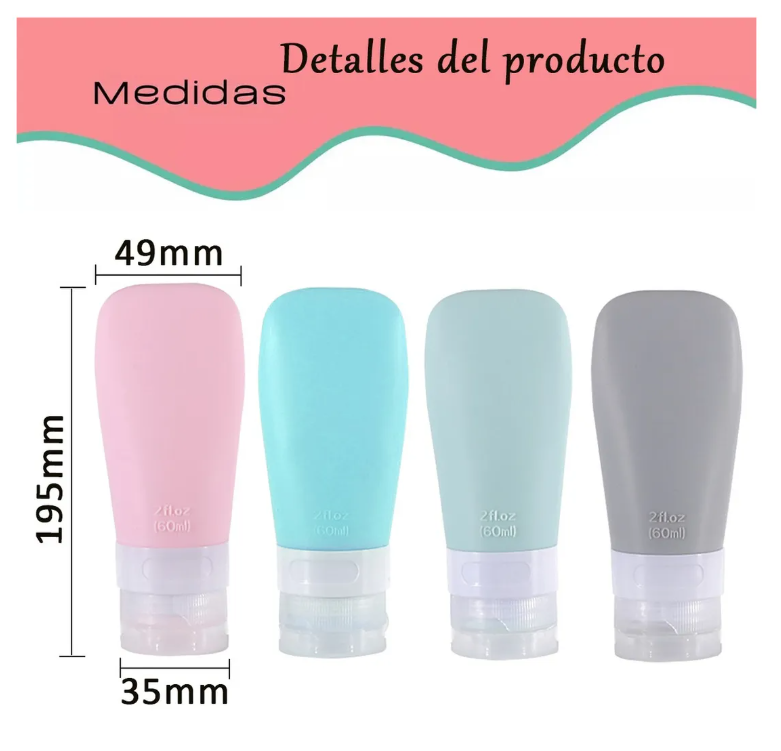 Foto 4 pulgar | Set de Botellas Xtellar para Viaje