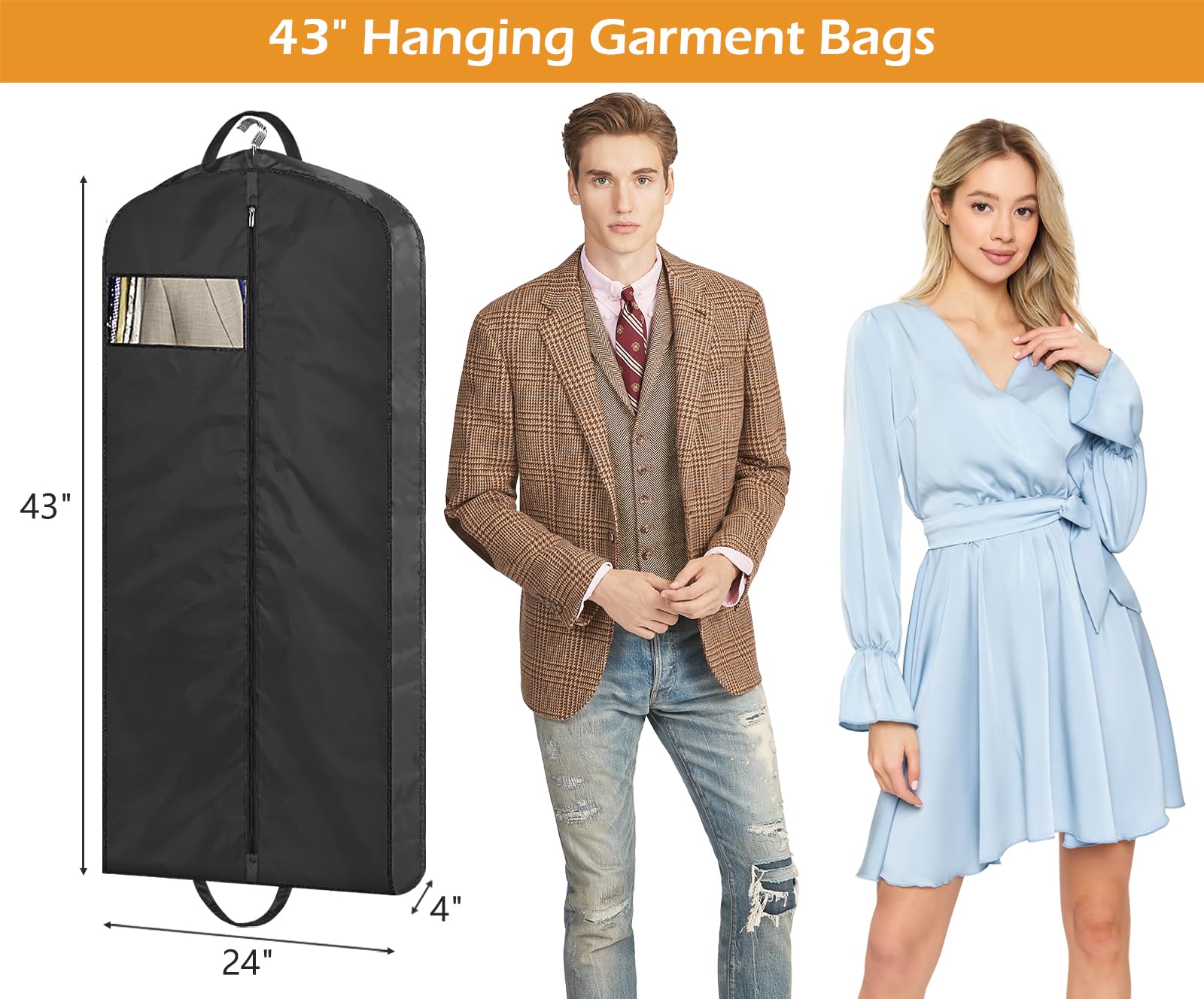 Foto 4 pulgar | Bolsa de Ropa Misslo Impermeable Negro 43 Pulgadas - Venta Internacional