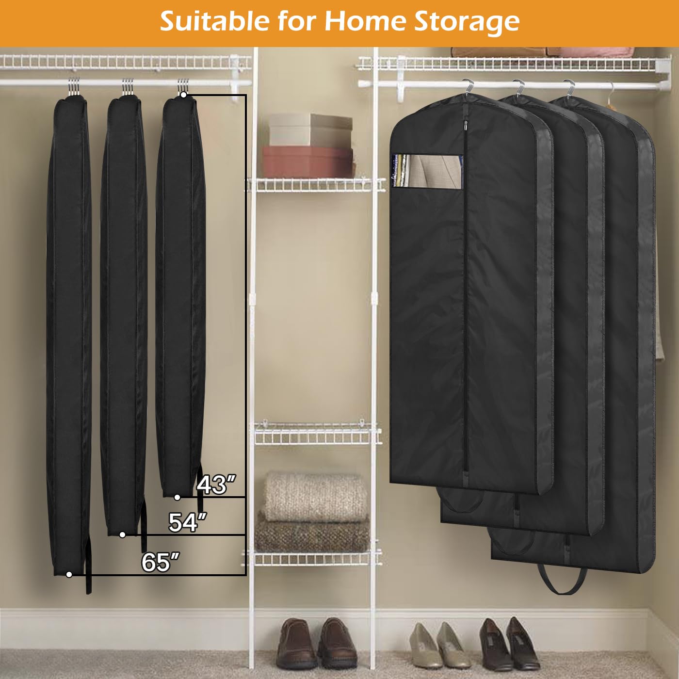 Foto 5 pulgar | Bolsa de Ropa Misslo Impermeable Negro 43 Pulgadas - Venta Internacional