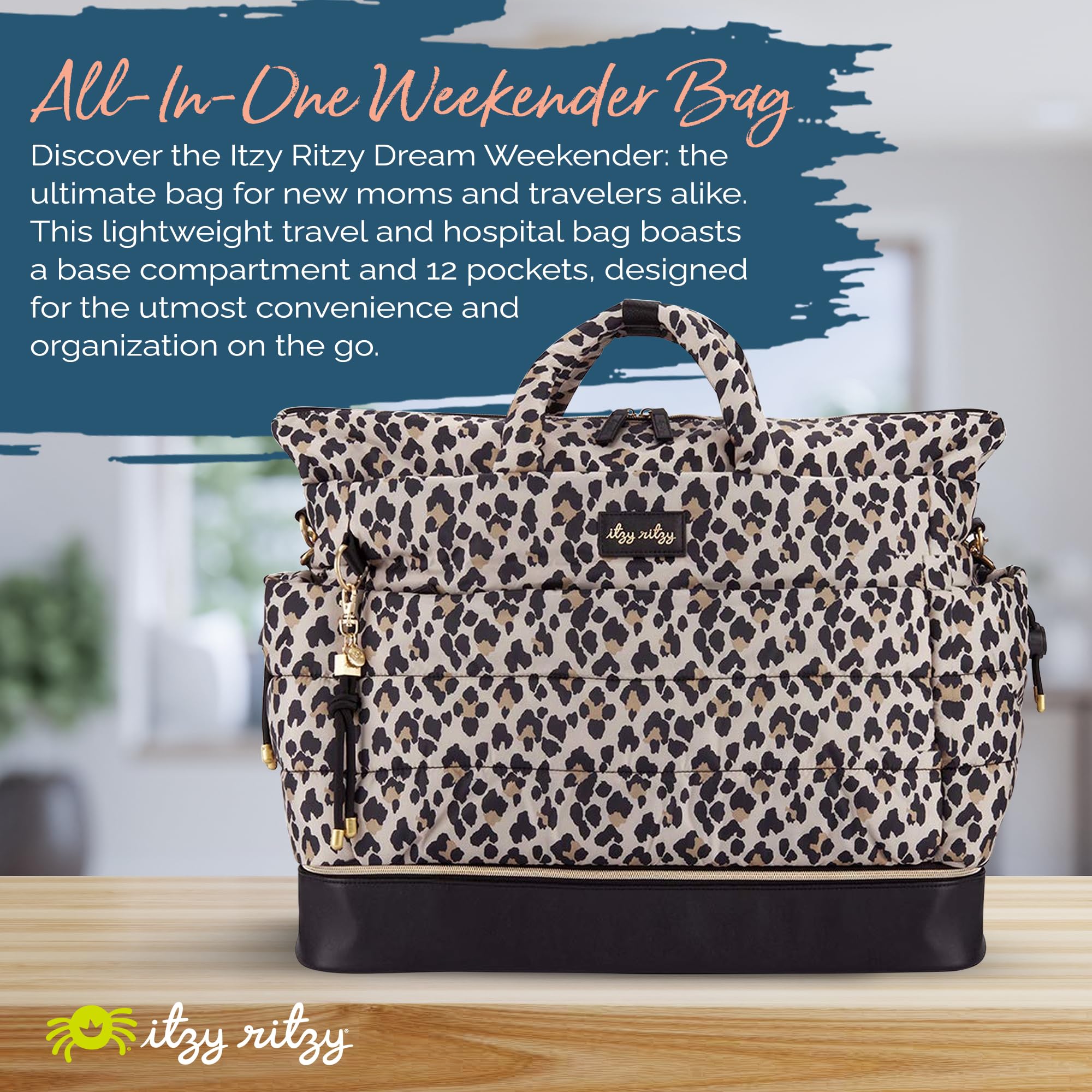 Foto 3 pulgar | Bolsa De Viaje Itzy Ritzy Dream Weekender Lightweight Leopard - Venta Internacional.