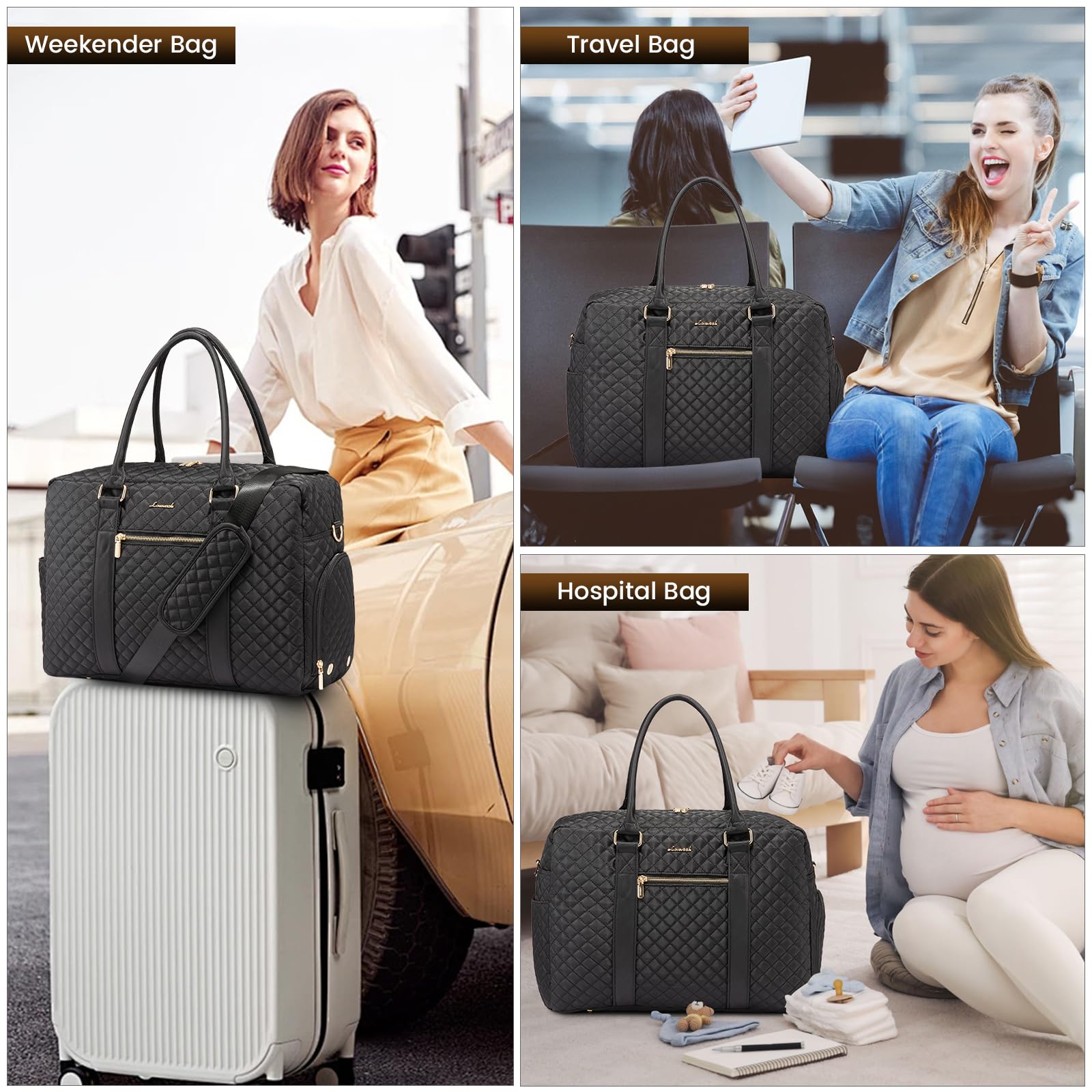Foto 7 | Bolsa De Viaje Lovevook Hospital Bag Para Mujer - Venta Internacional.