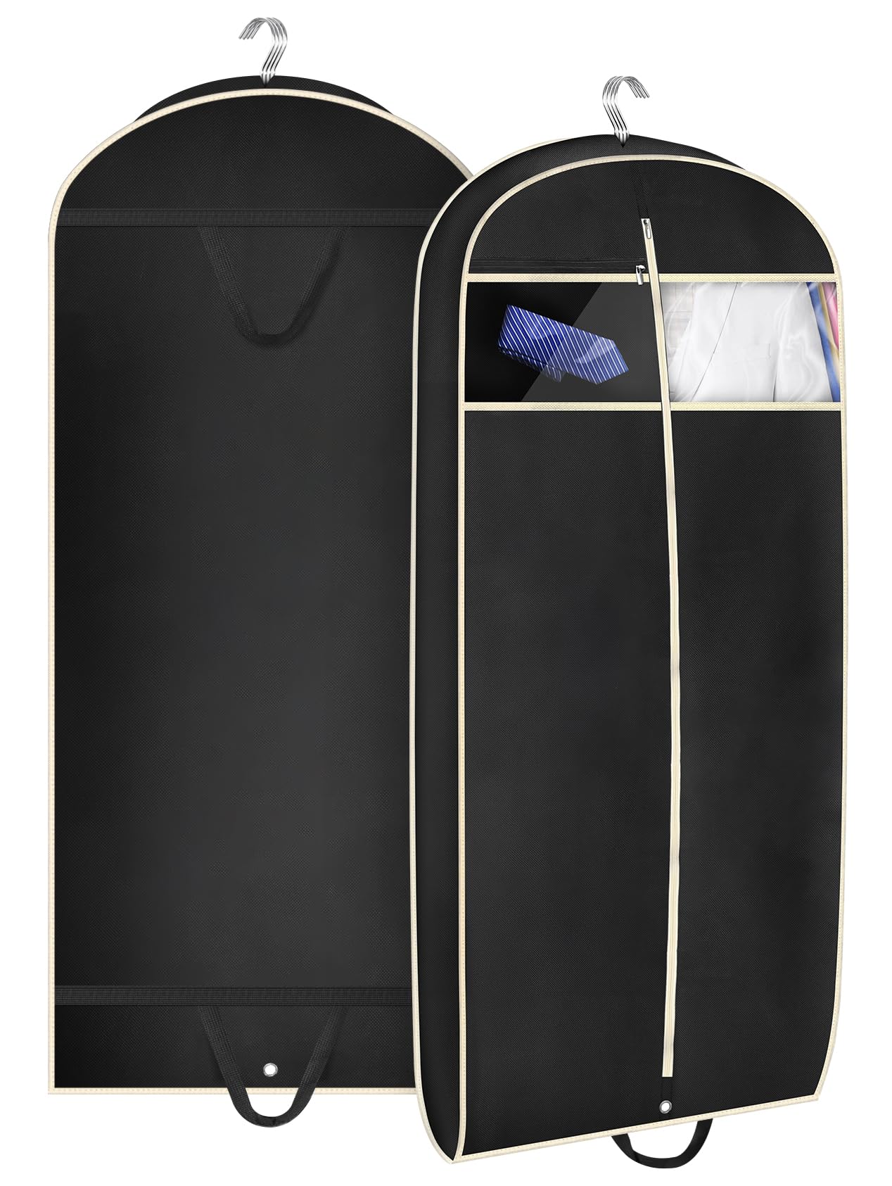 Foto 2 pulgar | Bolsa De Viaje Para Ropa Misslo 43 Con Fuelle Y Bolsillo Con Cremallera, Color Negro - Venta Internacional.