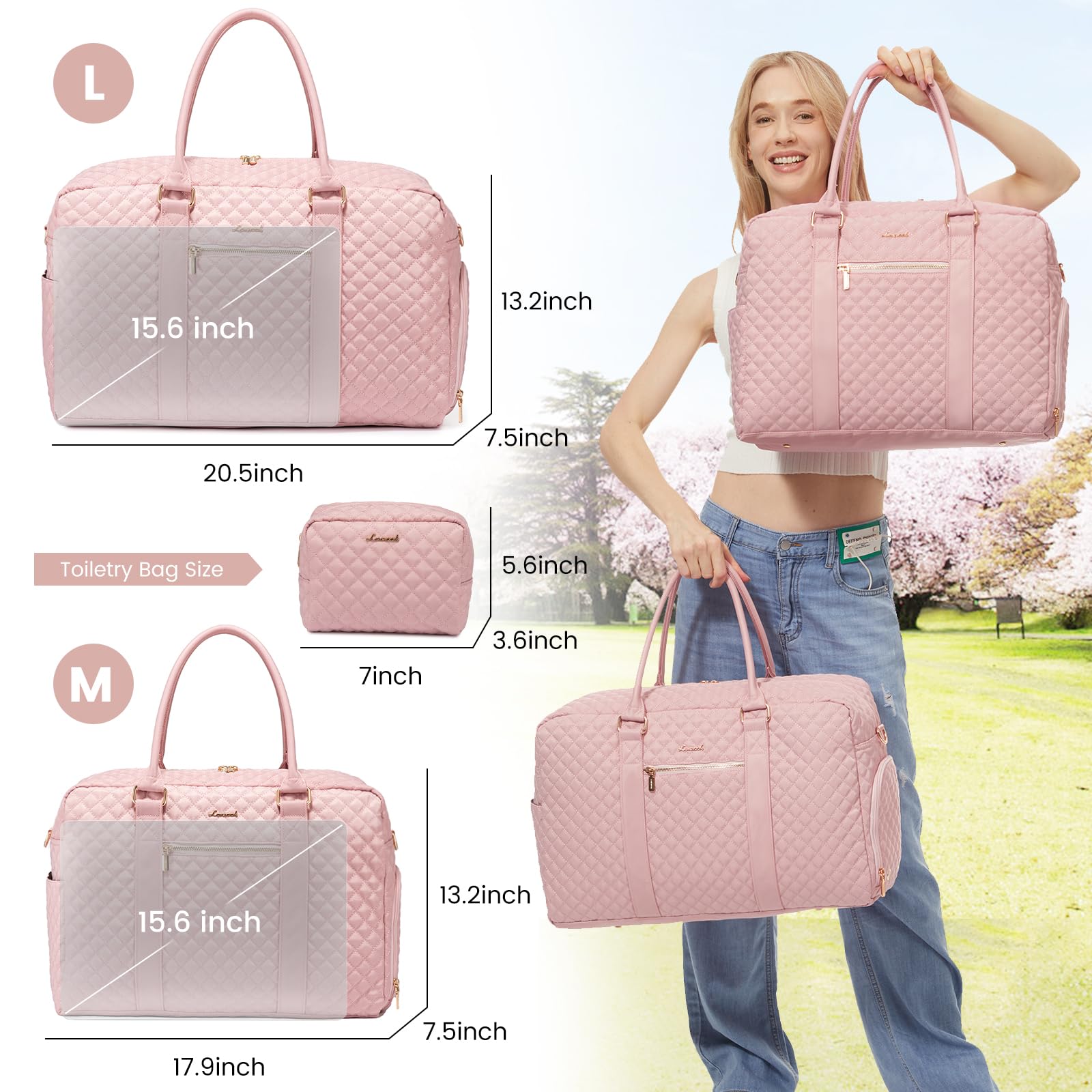Foto 5 pulgar | Bolsa De Viaje Lovevook Para Mujer Con Compartimento Para Zapatos - Venta Internacional.