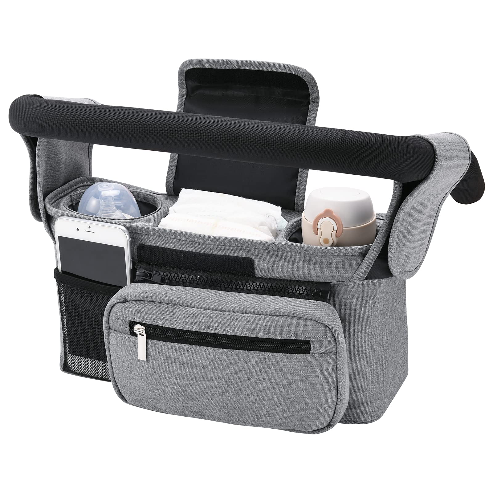 Foto 2 pulgar | Organizador Universal Para Cochecitos Momcozy Con Portavasos Aislante - Venta Internacional.