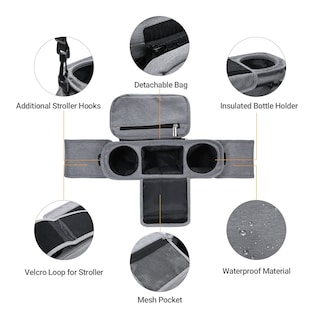 Foto 4 | Organizador Universal Para Cochecitos Momcozy Con Portavasos Aislante - Venta Internacional.