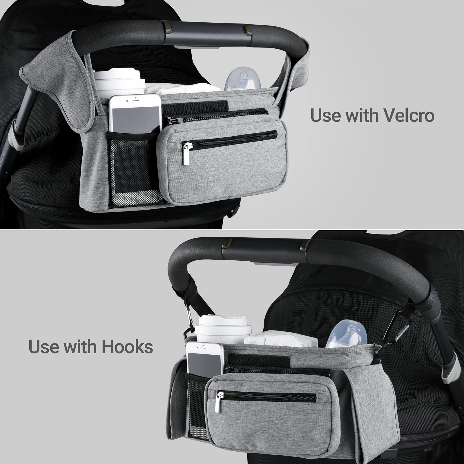 Foto 8 pulgar | Organizador Universal Para Cochecitos Momcozy Con Portavasos Aislante - Venta Internacional.