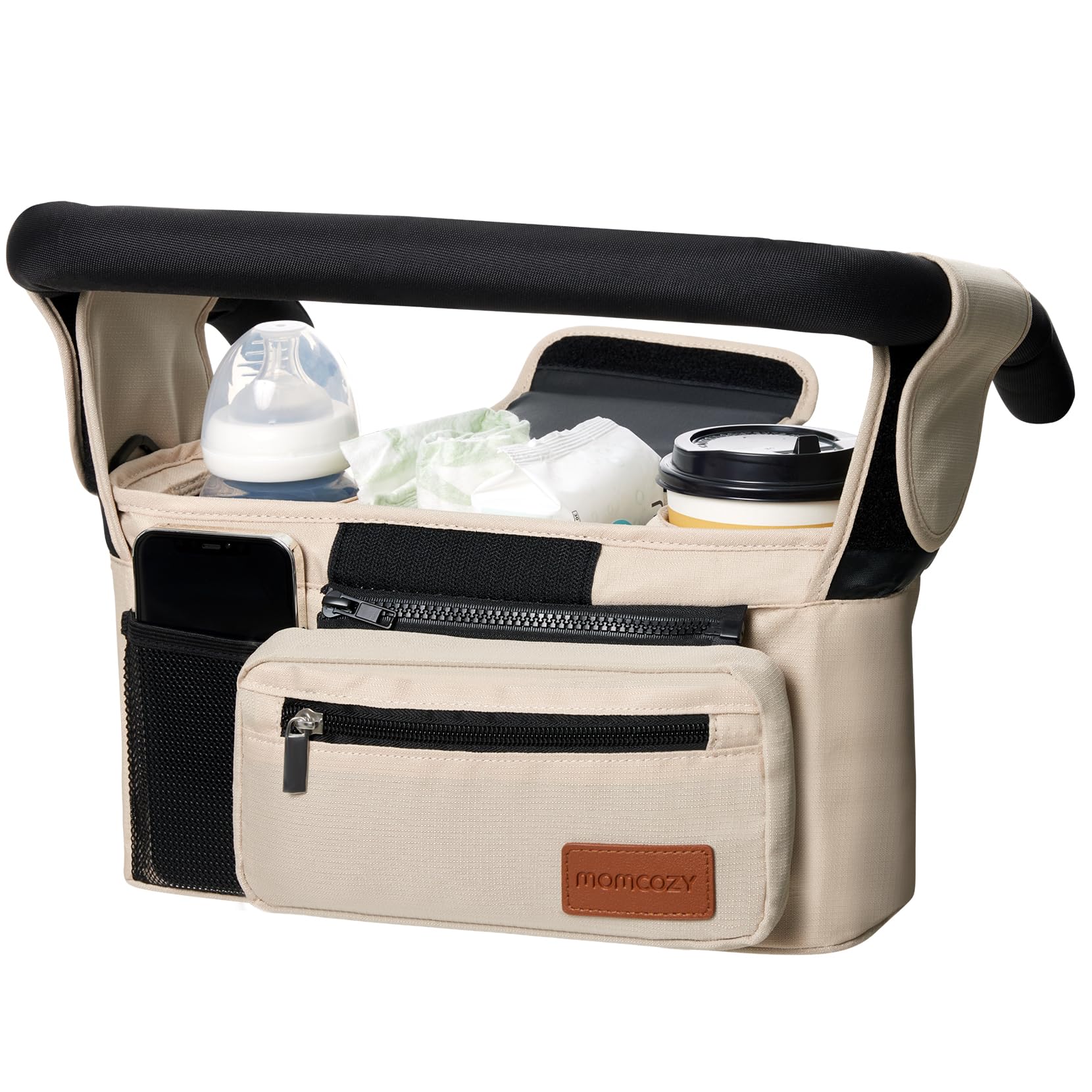 Foto 2 pulgar | Organizador Universal Para Cochecitos Momcozy Con Portavasos Aislante - Venta Internacional.
