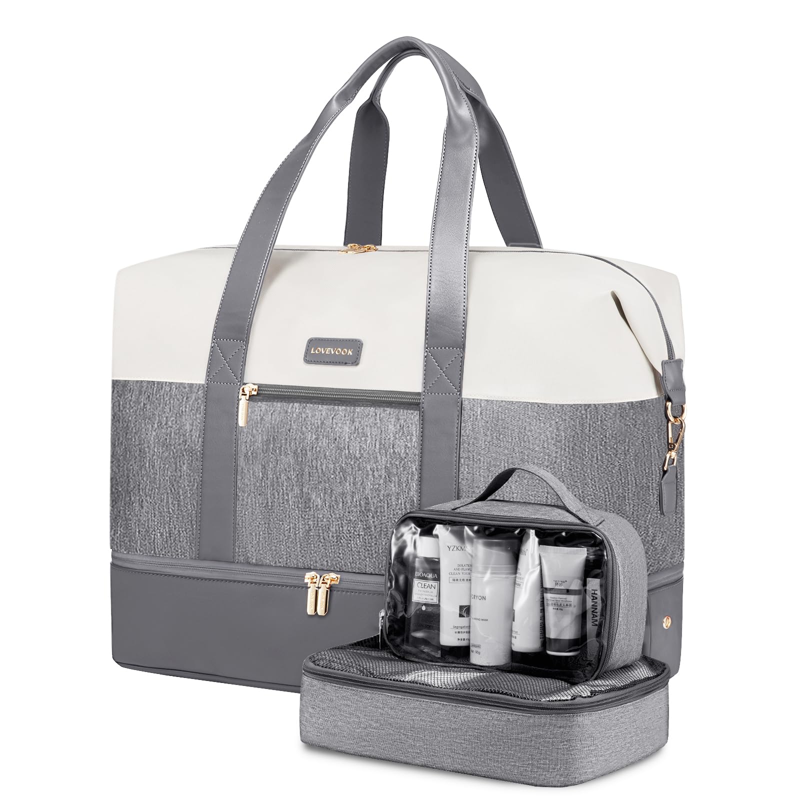 Foto 2 pulgar | Bolsa De Viaje Lovevook Weekender Con 2 Cubos De Embalaje Para Mujer - Venta Internacional.
