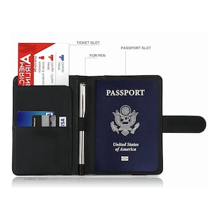 Foto 2 | Porta Pasaporte , Documentos Funda Protectora Viaje Eo Safe Imports Esi-19722 Negro