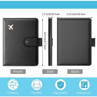 Foto 4 | Porta Pasaporte , Documentos Funda Protectora Viaje Eo Safe Imports Esi-19722 Negro