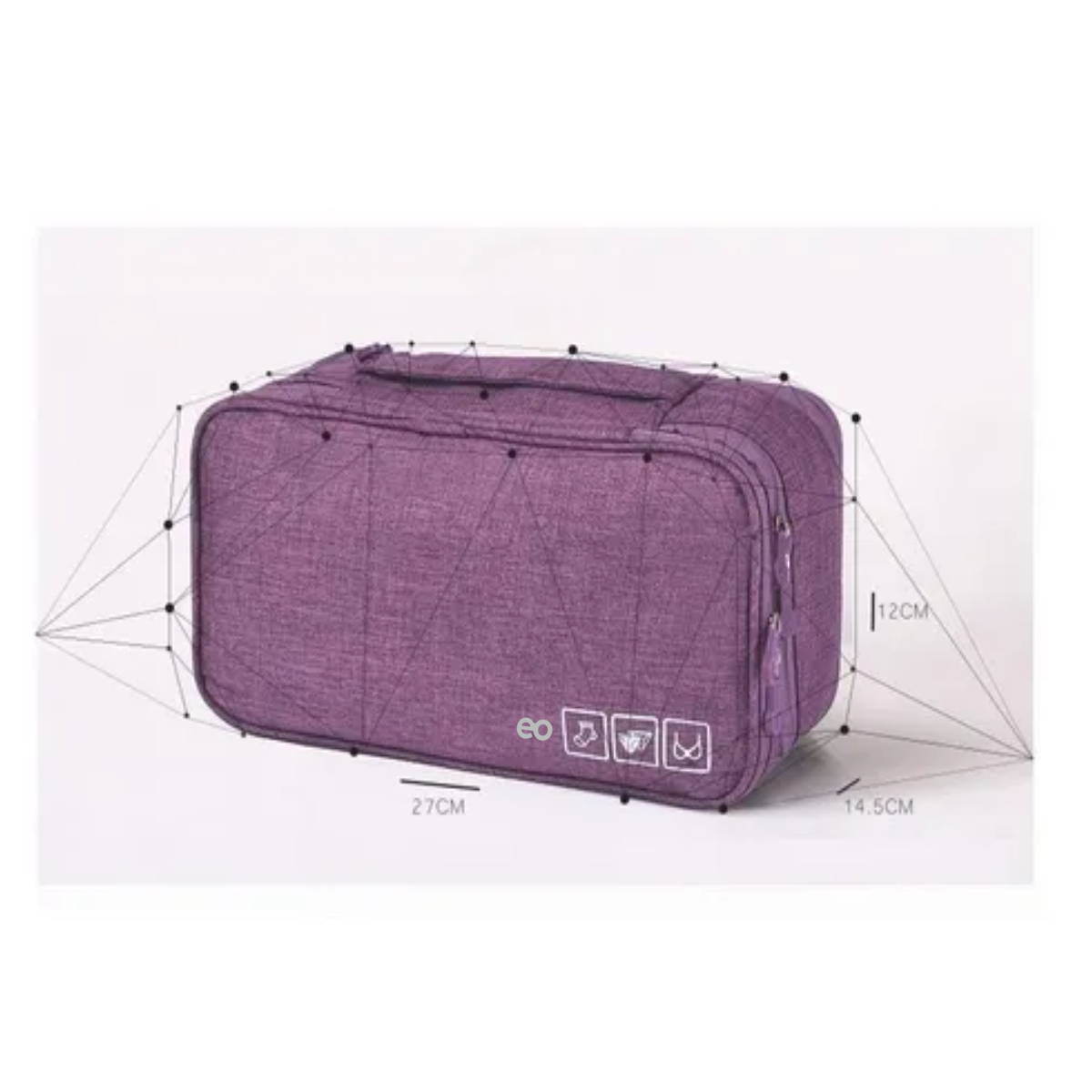 Foto 3 | Bolsa De Almacenamiento De Ropa Interior Multifuncional Eo Safe Imports Esi-19727 Purpura