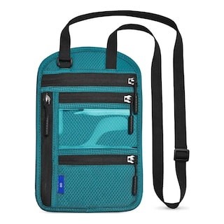 Foto 1 | Portadocumentos Viaje Rfid Cartera De Cuello Impermeable Eo Safe Imports Esi-19723 Azul