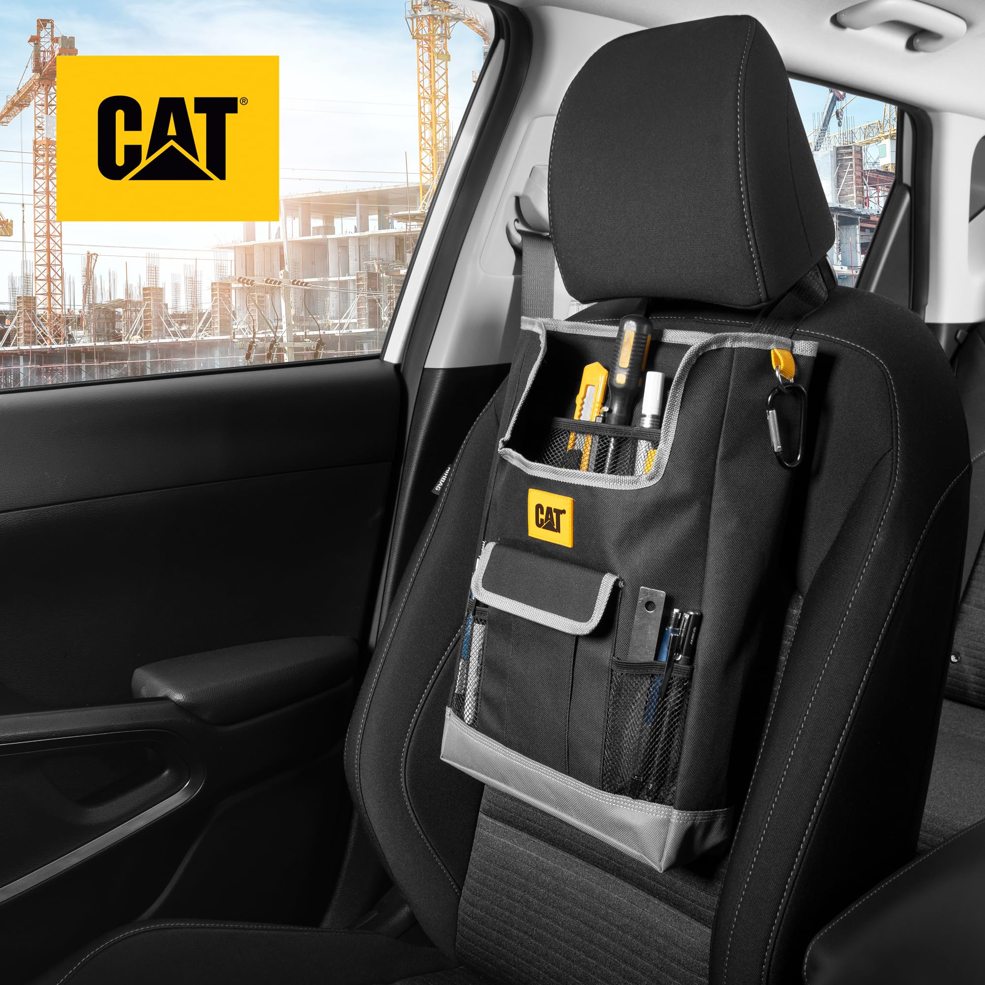 Foto 4 pulgar | Organizador De Asientos De Coche Cat, Camiones, Suv, Extraíble, Negro - Venta Internacional.