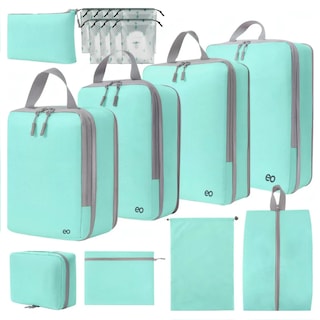 Foto 1 | 18p Bolsas De Viaje Accesorios De Viaje Bolsas Organizadoras Eo Safe Imports Esi-20041 Verde