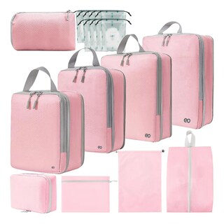 Foto 1 | 18p Bolsas De Viaje Accesorios De Viaje Bolsas Organizadoras Eo Safe Imports Esi-20042 Rosa