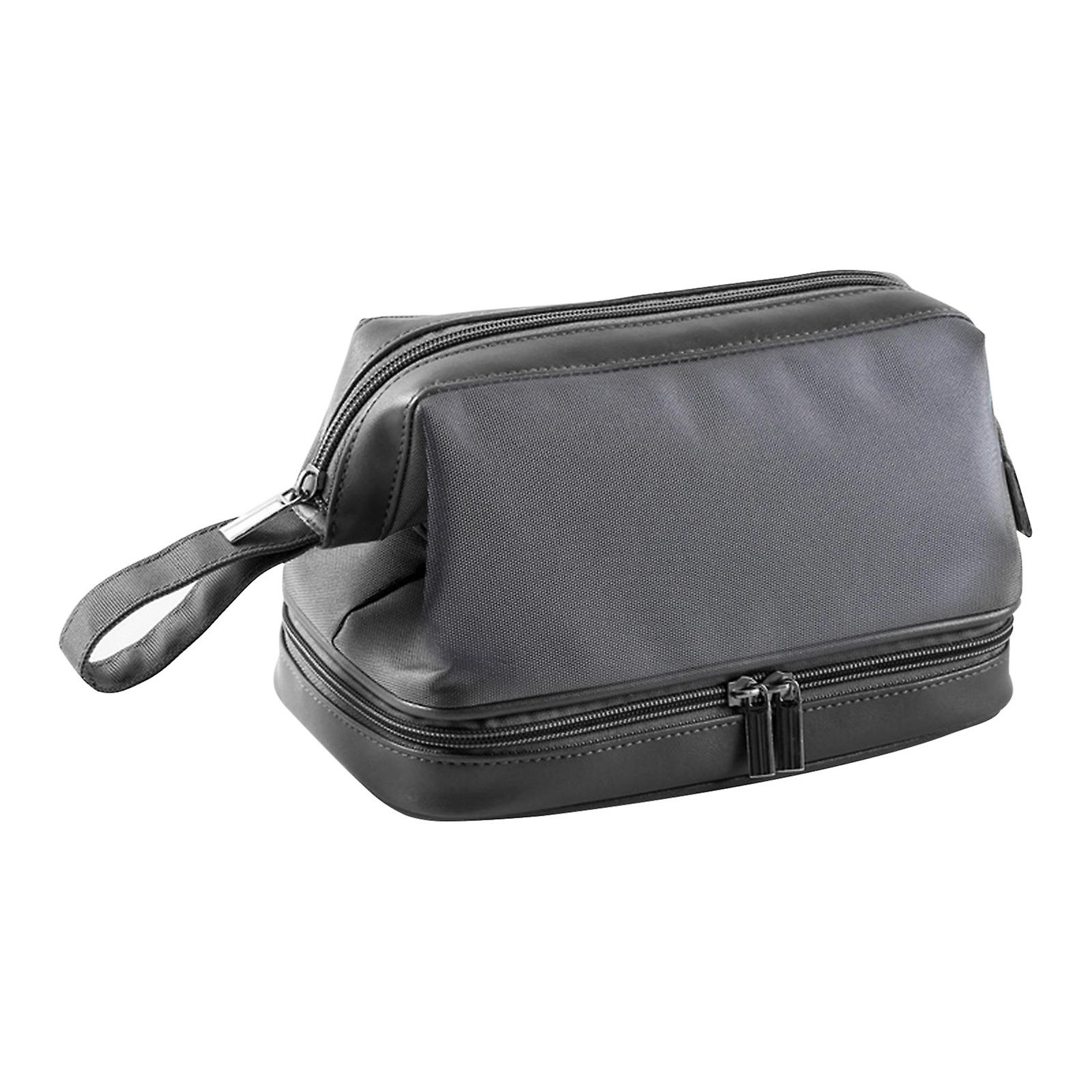 Foto 1 | Bolsa De Lavado Huoguo Separación En Seco Y Húmedo De Doble Capa De Nailon Gris - Venta Internacional.